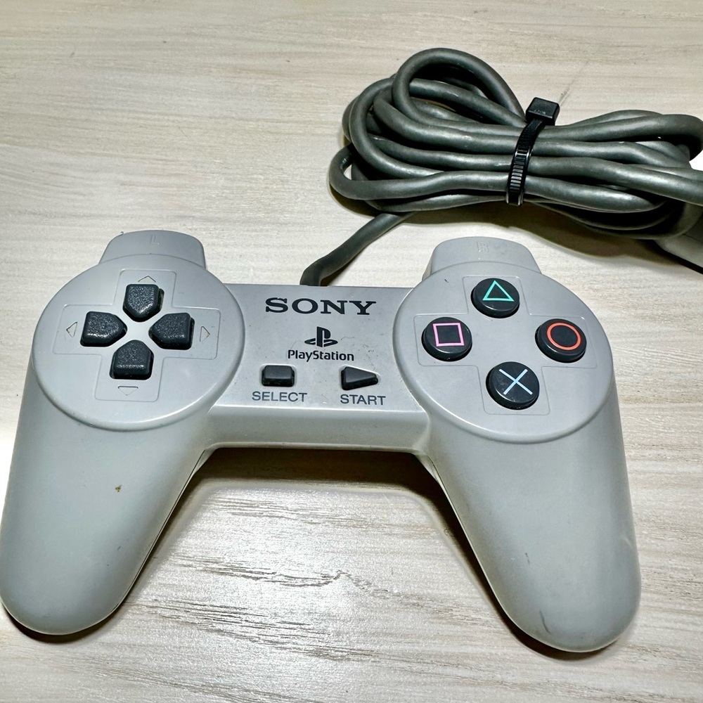 Sony PlayStation PS1 Controller SCPH 1080 Original OEM Gray UNTESTED